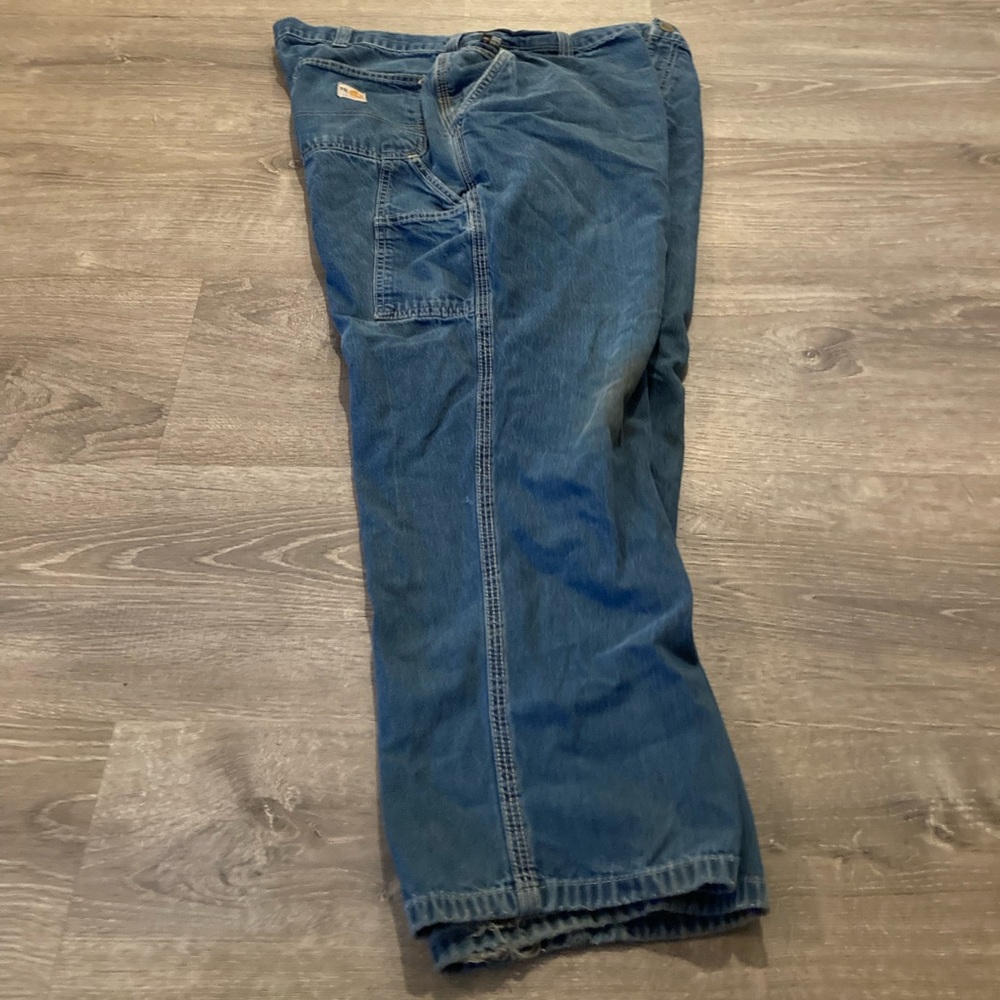 Carhartt FR 40x30 Flame Resistant Men’s Carpenter Pocket Blue Denim Jeans 290-83